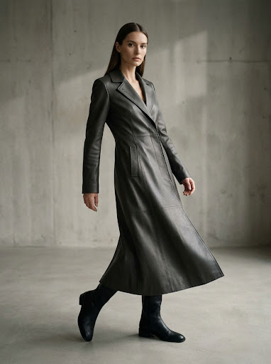 Editorial fashion draping example generated by AI